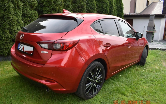 Mazda 3 cena 65000 przebieg: 80130, rok produkcji 2017 z Mieszkowice małe 466